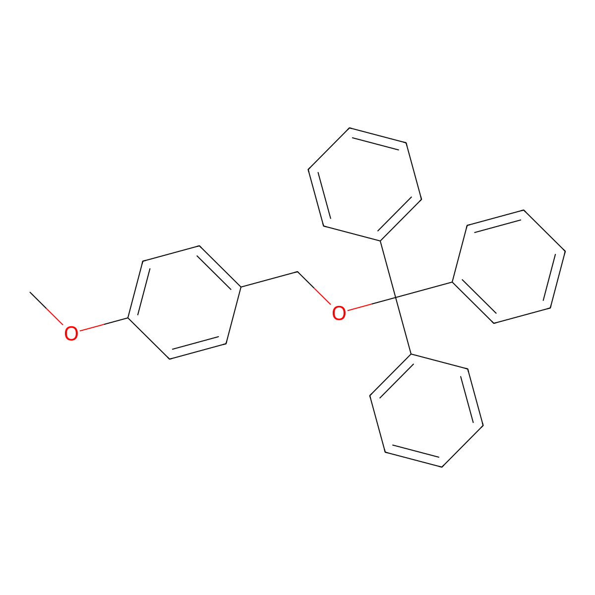 p-Methoxybenzyl trityl ether molecular structure, CAS 312493-51-9