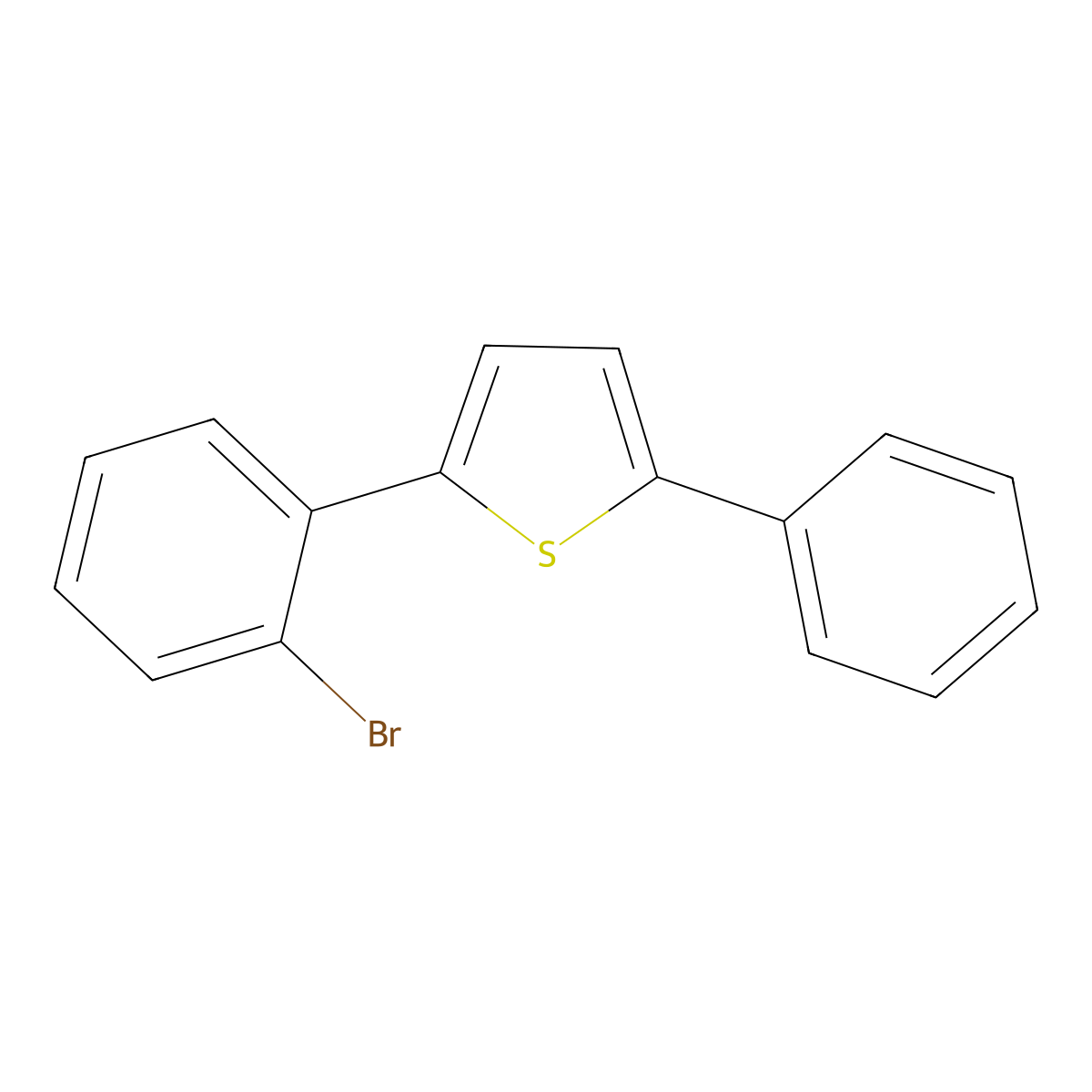 2-(2-Bromophenyl)-5-phenylthiophene molecular structure, CAS 312497-23-7