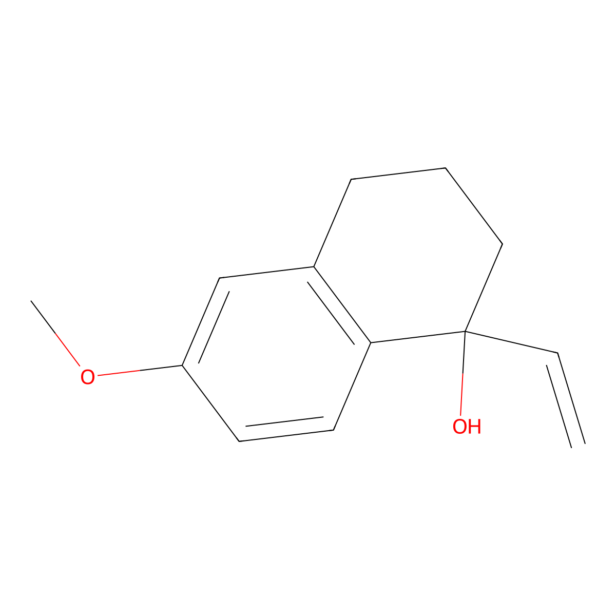 1-Ethenyl-6-methoxy-1,2,3,4-tetrahydronaphthalen-1-ol molecular structure, CAS 3125-36-8