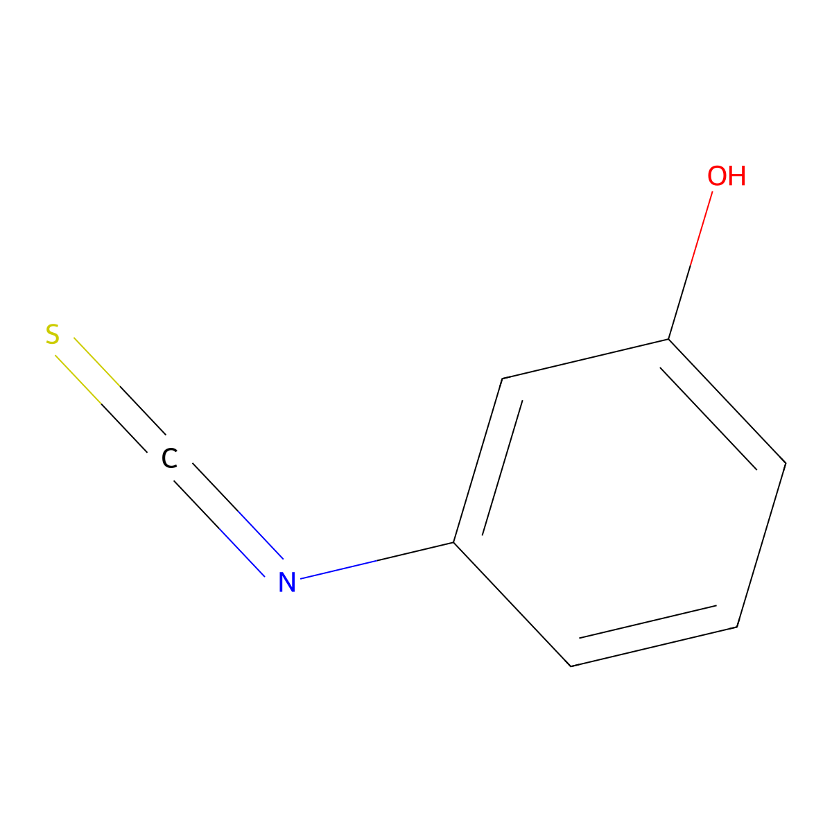 3-Isothiocyanatophenol molecular structure, CAS 3125-63-1
