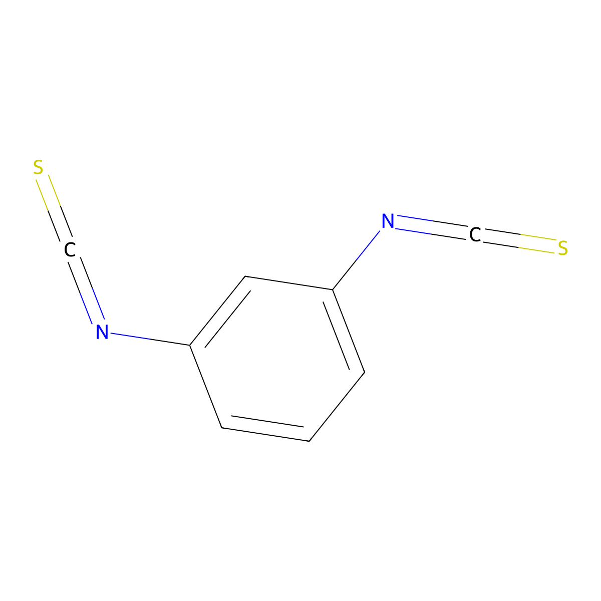m-Phenylenediisothiocyanate molecular structure, CAS 3125-77-7