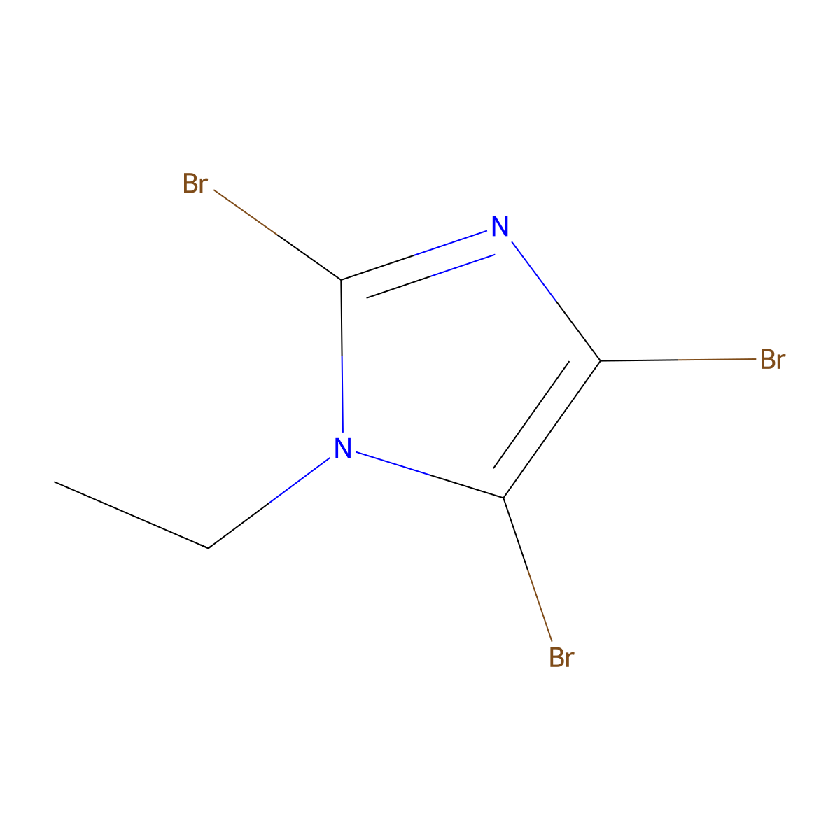 2,4,5-Tribromo-1-ethyl-1H-imidazole molecular structure, CAS 31250-75-6