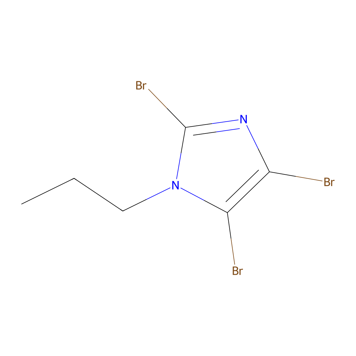 2,4,5-Tribromo-1-propyl-1H-imidazole molecular structure, CAS 31250-78-9