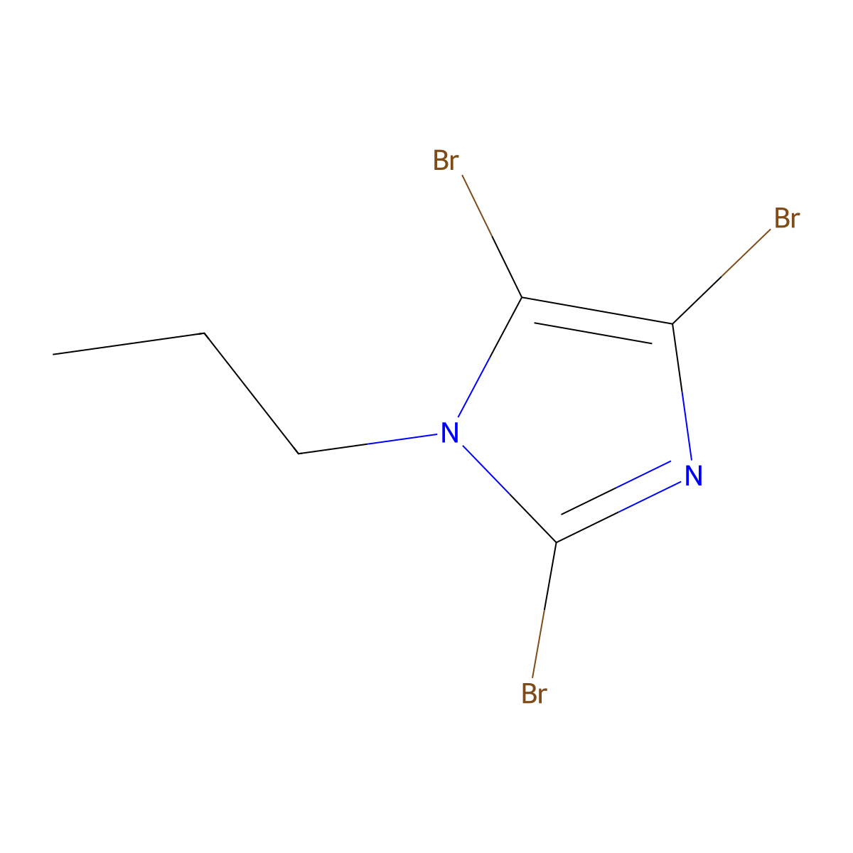 2,4,5-Tribromo-1-propyl-1H-imidazole molecular structure, CAS 31250-78-9