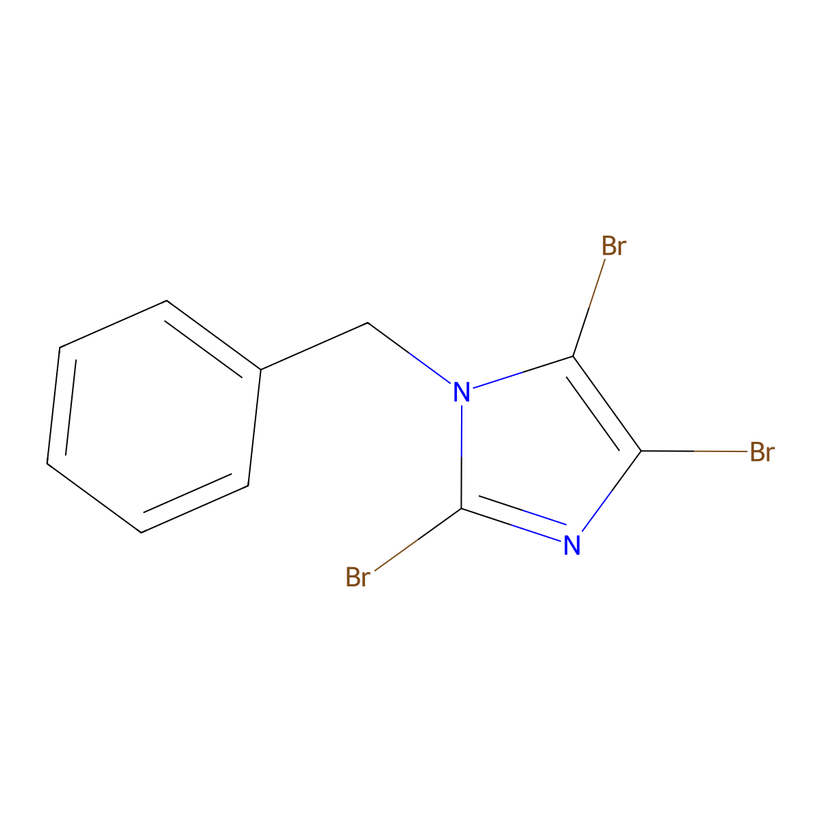 1-Benzyl-2,4,5-tribromo-1H-imidazole molecular structure, CAS 31250-80-3