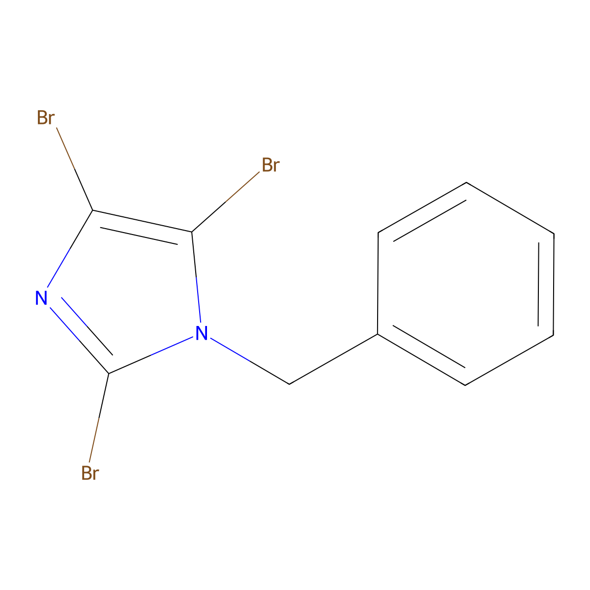 1-Benzyl-2,4,5-tribromo-1H-imidazole molecular structure, CAS 31250-80-3