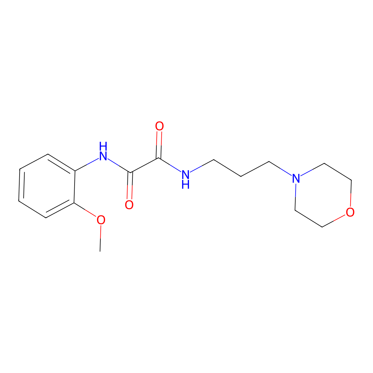 N'-(2-methoxyphenyl)-N-(3-morpholin-4-ylpropyl)oxamide molecular structure, CAS 312501-71-6