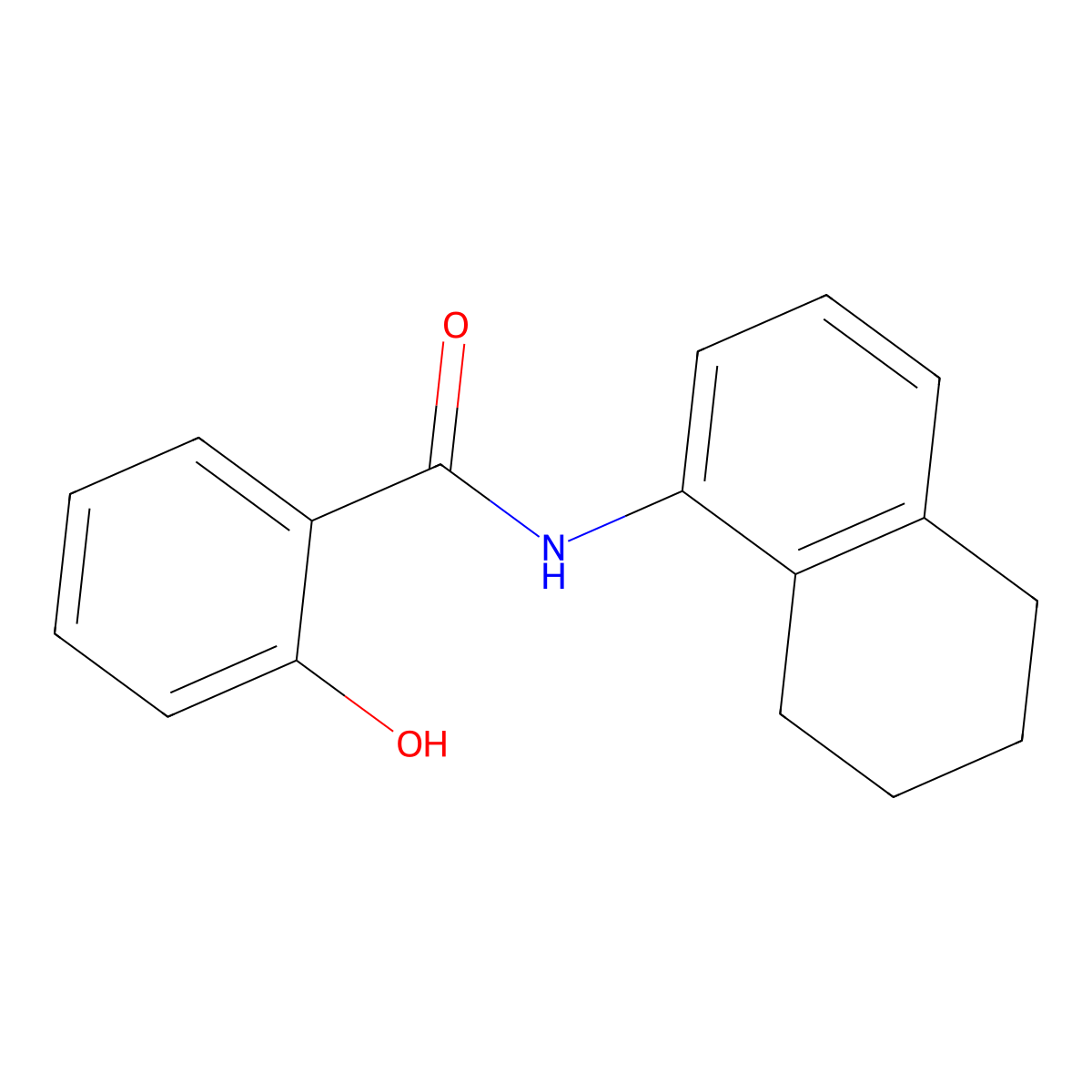 2-hydroxy-N-(5,6,7,8-tetrahydronaphthalen-1-yl)benzamide molecular structure, CAS 312503-22-3