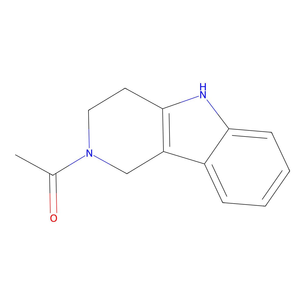 1-(3,4-Dihydro-1H-pyrido[4,3-B]indol-2(5H)-YL)ethanone molecular structure, CAS 312505-10-5