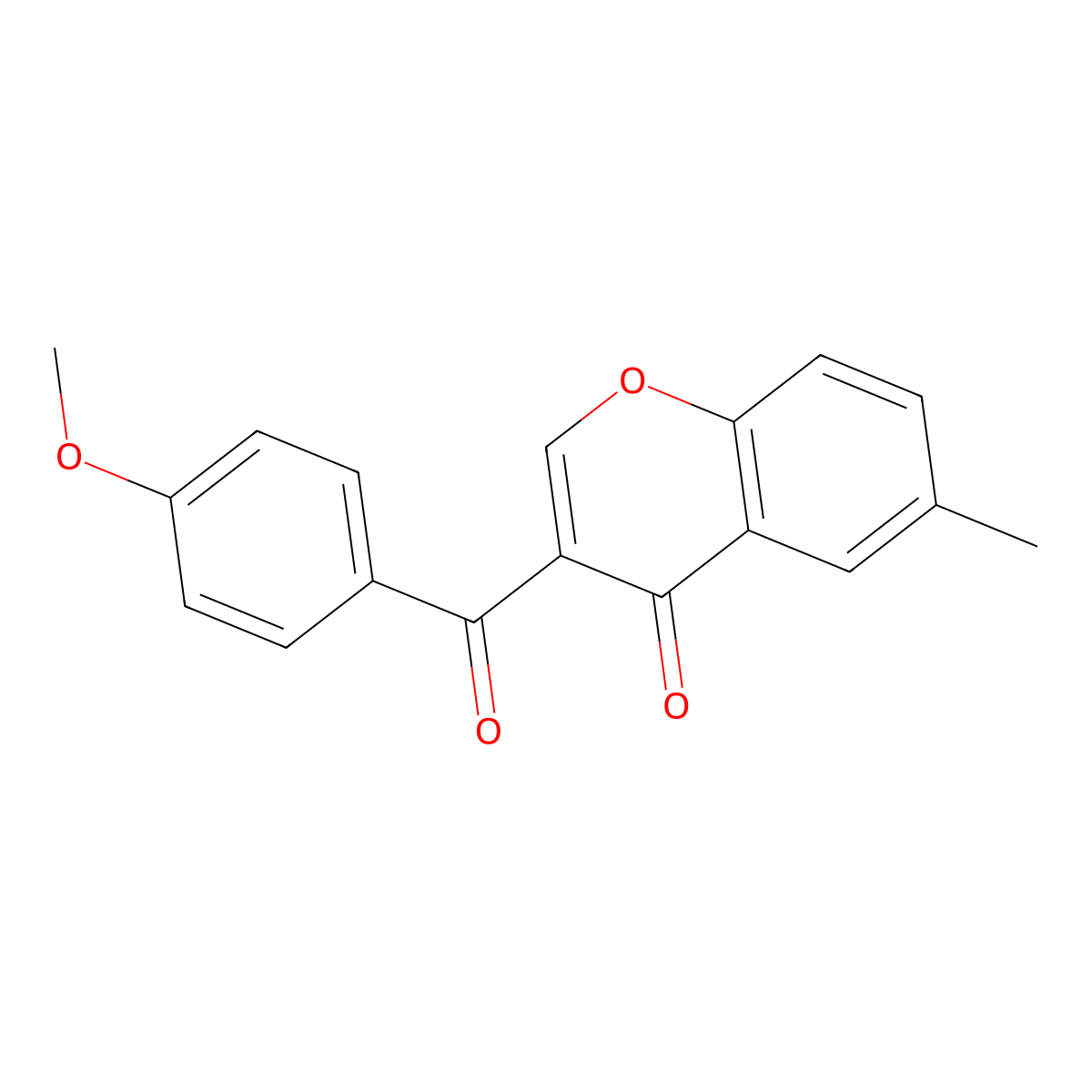 3-(4-Methoxybenzoyl)-6-methylchromen-4-one molecular structure, CAS 312505-39-8