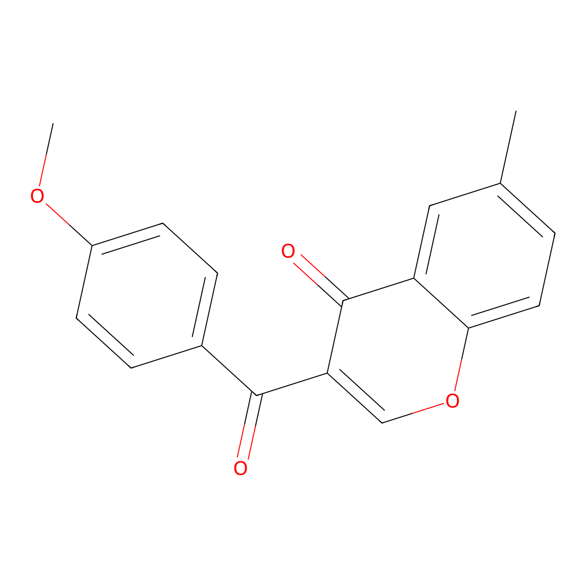 3-(4-Methoxybenzoyl)-6-methylchromen-4-one molecular structure, CAS 312505-39-8