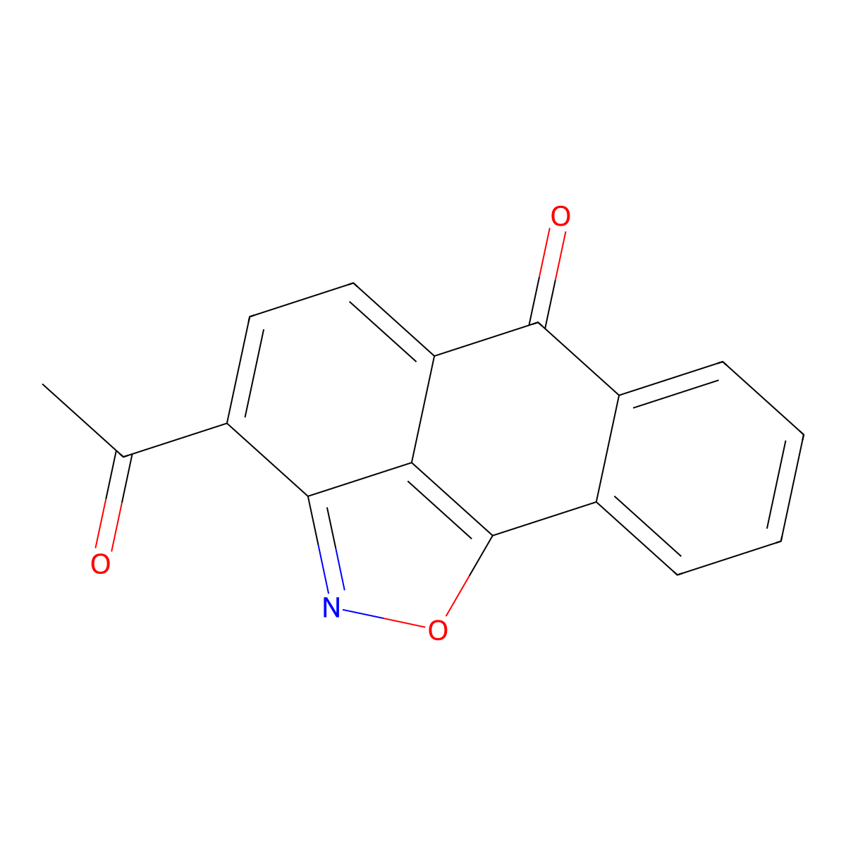 3-Acetyl-6H-anthra[1,9-cd]isoxazol-6-one molecular structure, CAS 312505-78-5