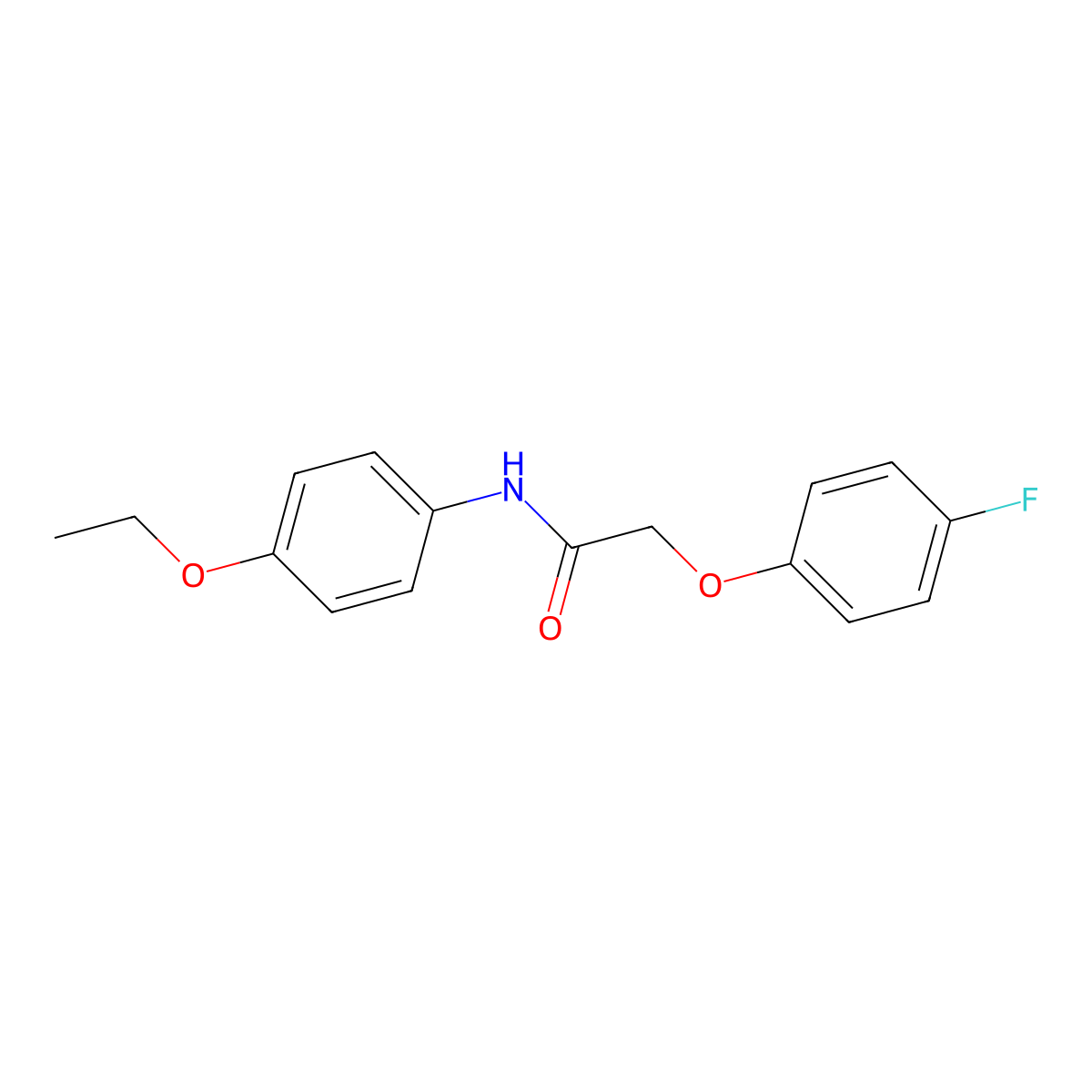 N-(4-ethoxyphenyl)-2-(4-fluorophenoxy)acetamide molecular structure, CAS 312506-16-4