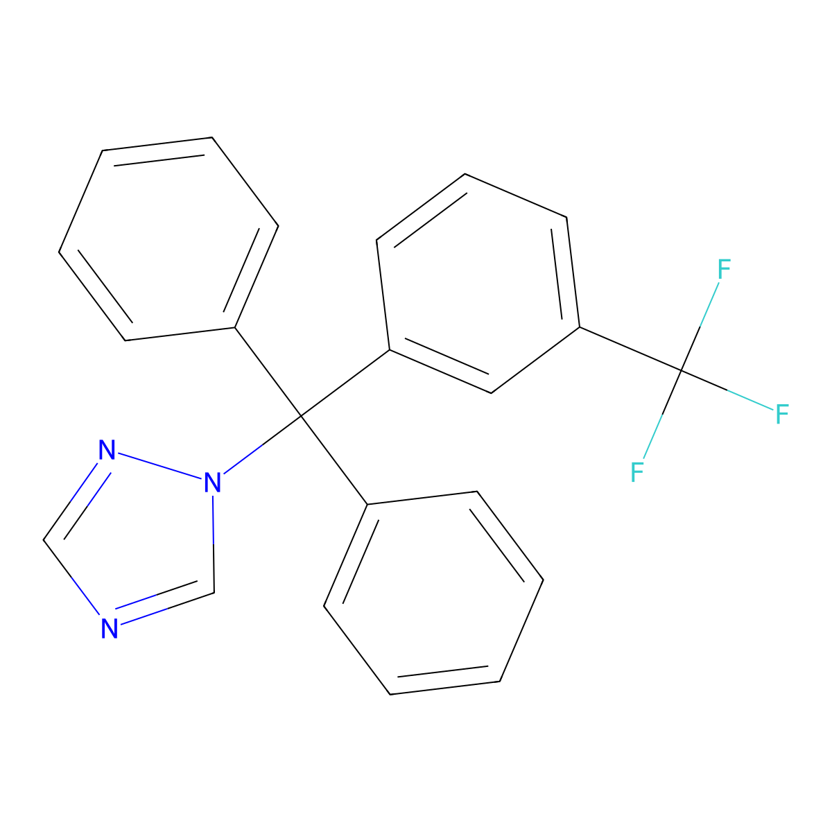 Fluotrimazole molecular structure, CAS 31251-03-3