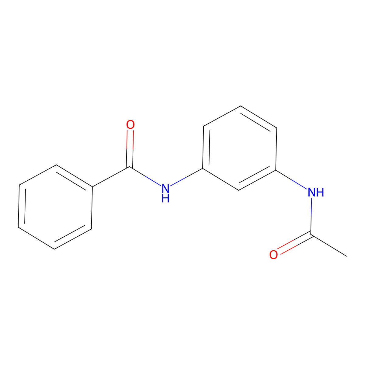 N-(3-acetamidophenyl)benzamide molecular structure, CAS 312514-88-8