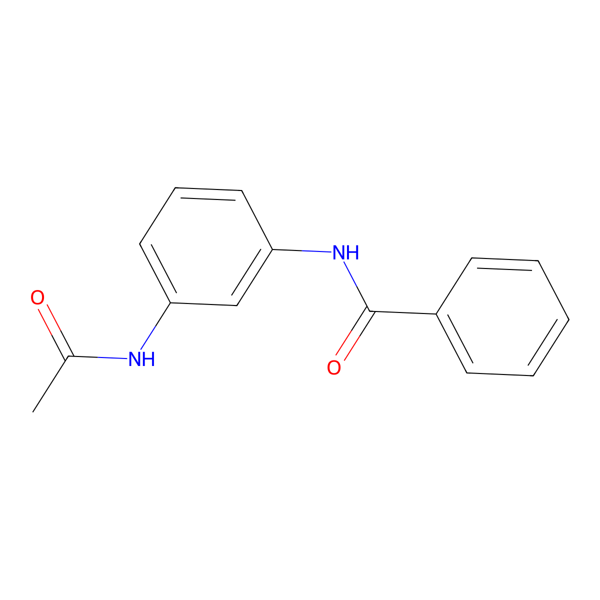 N-(3-acetamidophenyl)benzamide molecular structure, CAS 312514-88-8