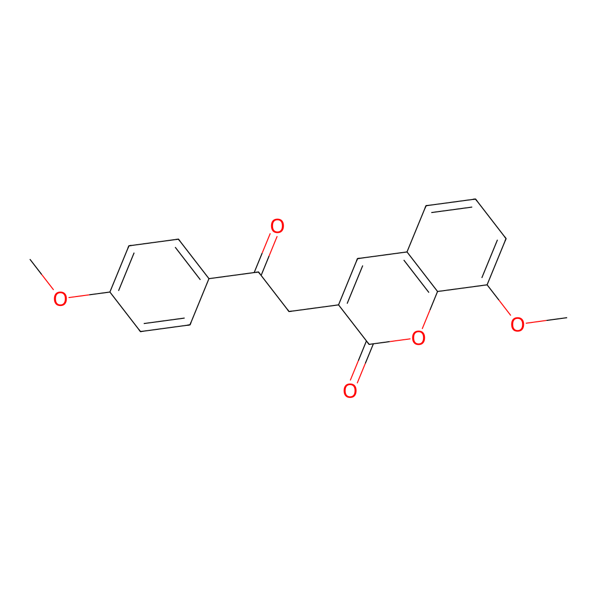 8-methoxy-3-[2-(4-methoxyphenyl)-2-oxoethyl]-2H-chromen-2-one molecular structure, CAS 312516-84-0