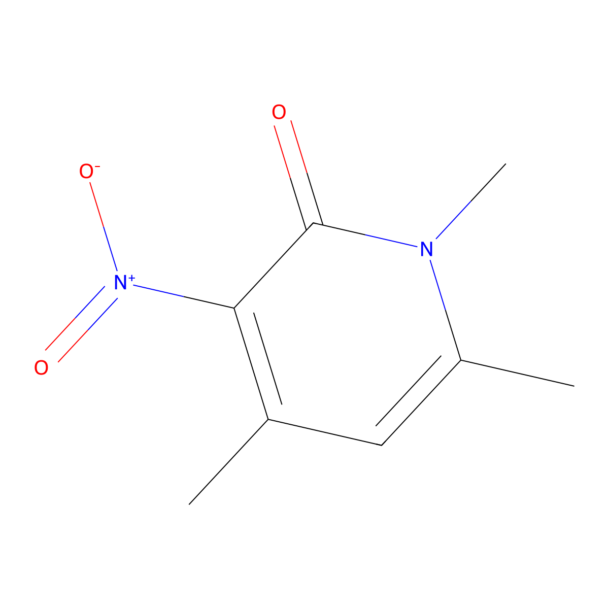 1,4,6-Trimethyl-3-nitro-2(1H)-pyridinone molecular structure, CAS 312517-65-0