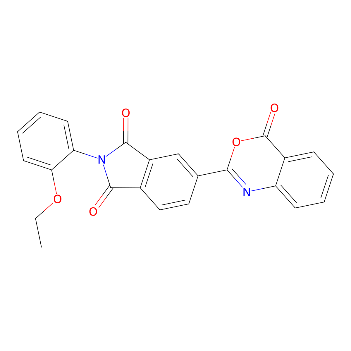 2-(2-Ethoxyphenyl)-5-(4-oxo-3,1-benzoxazin-2-yl)isoindole-1,3-dione molecular structure, CAS 312518-60-8
