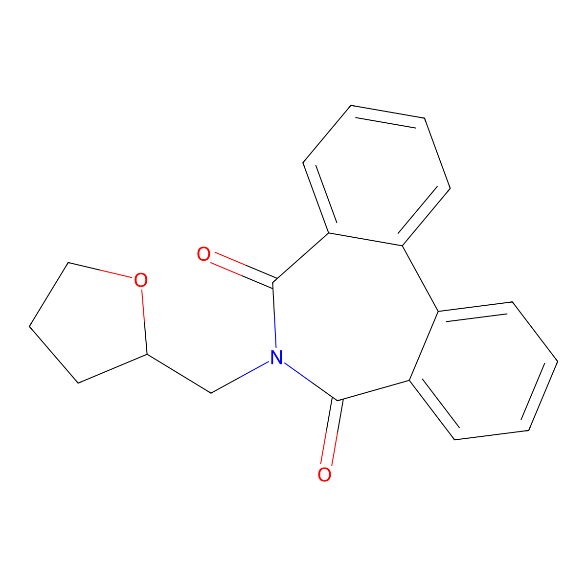 6-(Oxolan-2-ylmethyl)benzo[d][2]benzazepine-5,7-dione molecular structure, CAS 312518-86-8