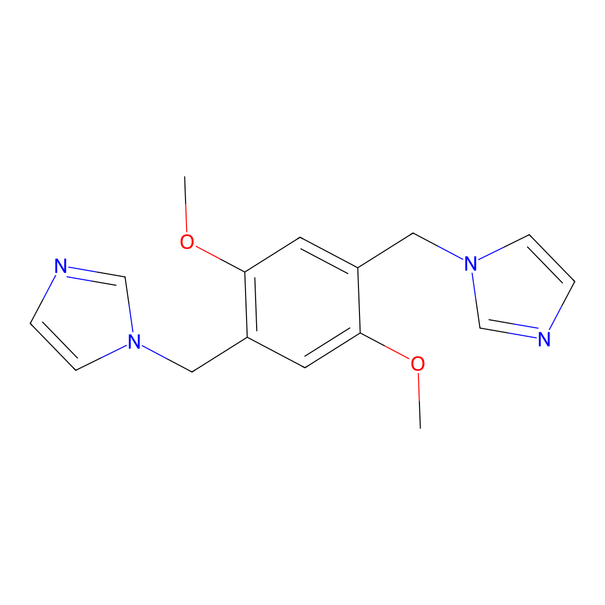 1-[[4-(Imidazol-1-ylmethyl)-2,5-dimethoxyphenyl]methyl]imidazole molecular structure, CAS 312518-94-8
