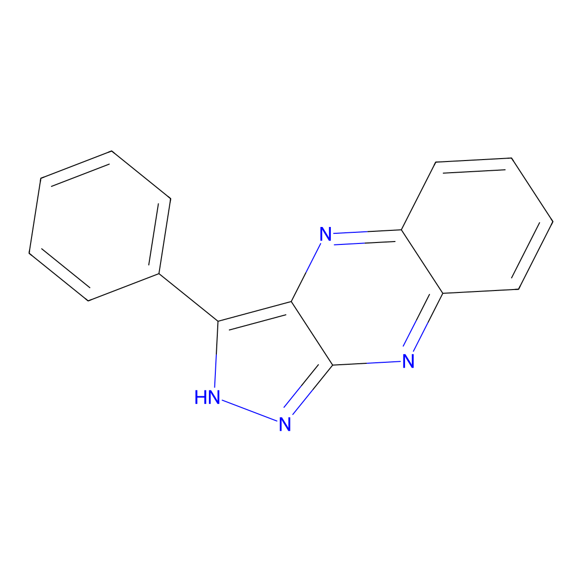 3-phenyl-1H-pyrazolo[3,4-b]quinoxaline molecular structure, CAS 312519-38-3