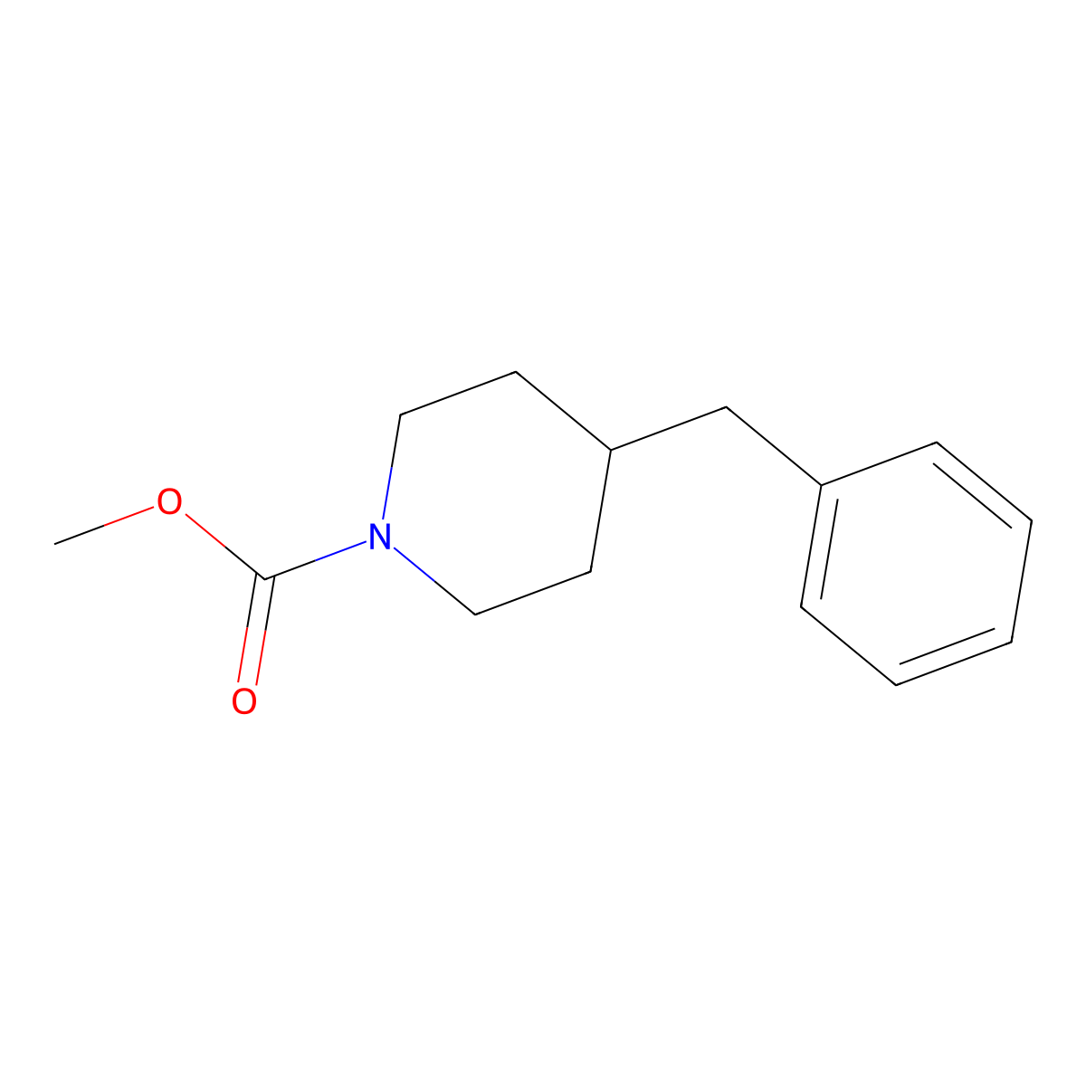 Methyl 4-benzylpiperidine-1-carboxylate molecular structure, CAS 31252-44-5