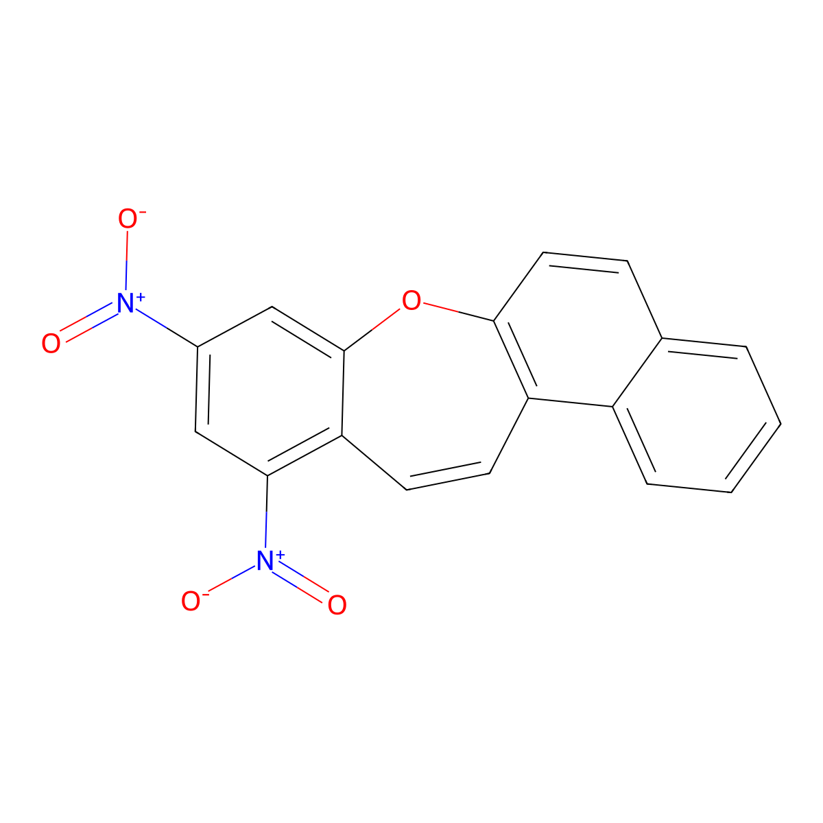 9,11-Dinitronaphtho[2,1-b][1]benzoxepine molecular structure, CAS 312522-87-5