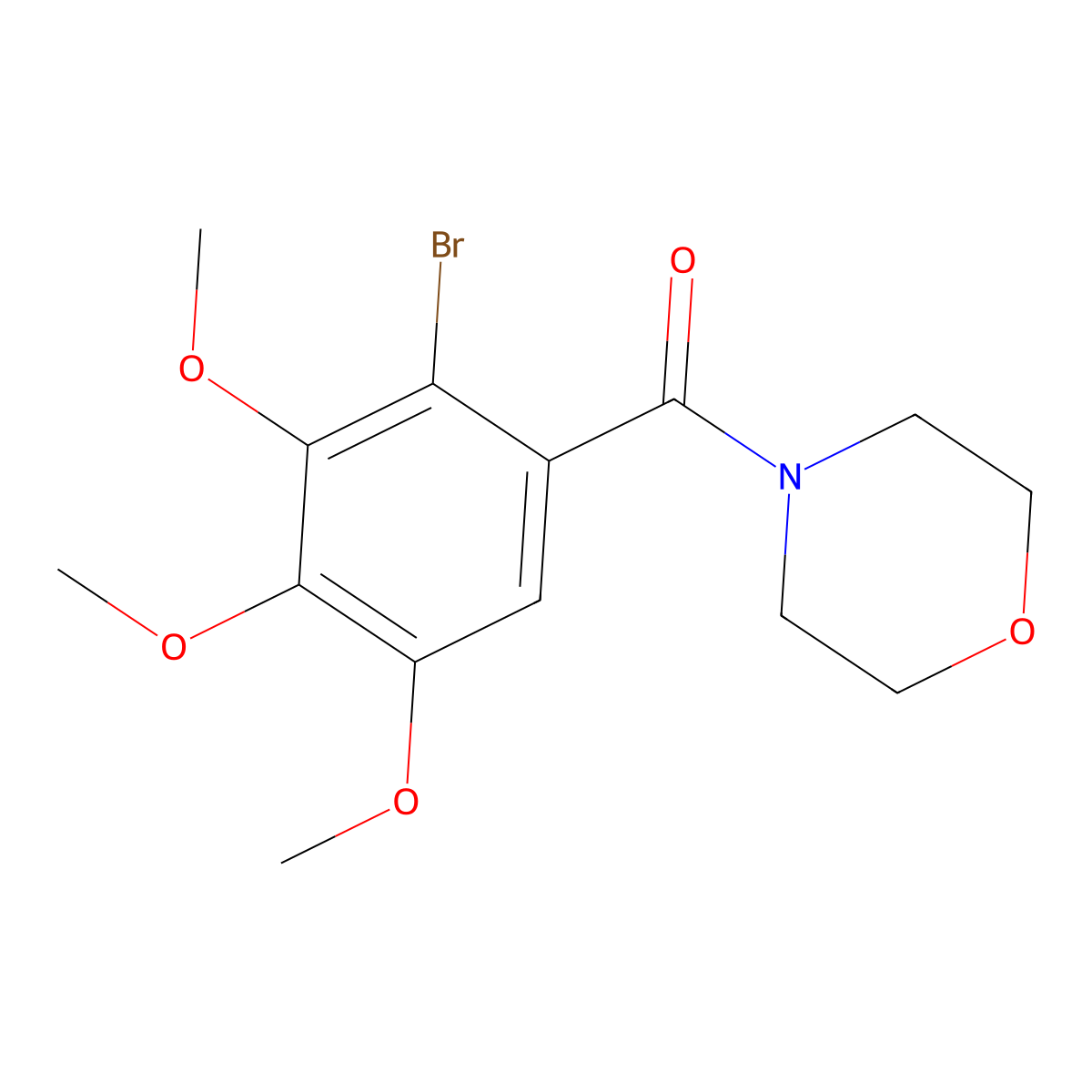 4-(2-Bromo-3,4,5-trimethoxybenzoyl)morpholine molecular structure, CAS 312523-02-7