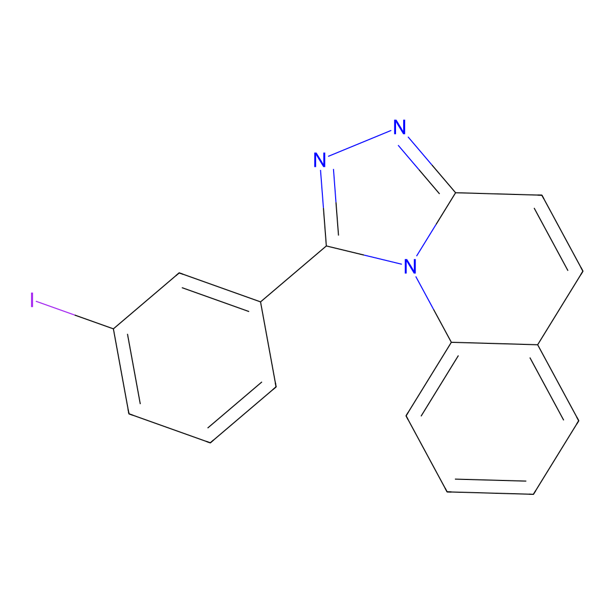 1-(3-Iodophenyl)-[1,2,4]triazolo[4,3-a]quinoline molecular structure, CAS 312526-07-1