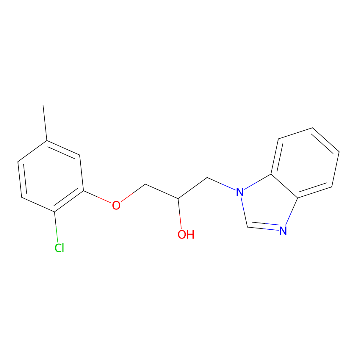 1-(Benzimidazol-1-yl)-3-(2-chloro-5-methylphenoxy)propan-2-ol molecular structure, CAS 312526-86-6