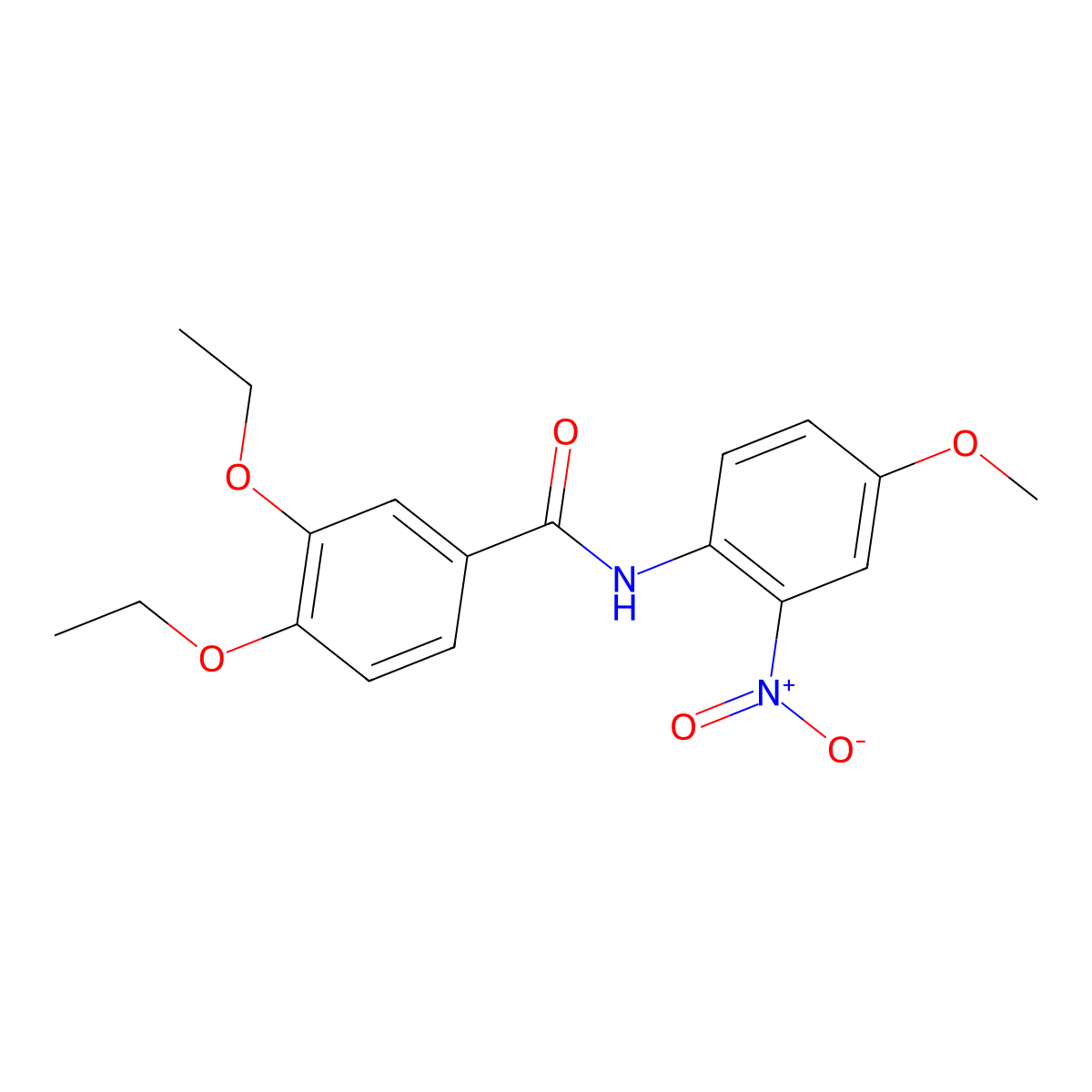 3,4-diethoxy-N-(4-methoxy-2-nitrophenyl)benzamide molecular structure, CAS 312526-96-8