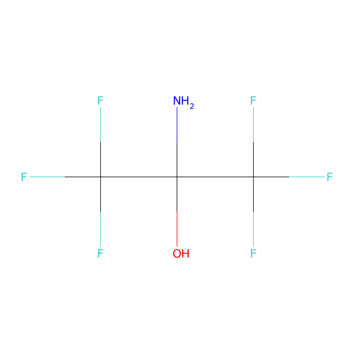 2-Aminohexafluoroisopropanol molecular structure, CAS 31253-34-6