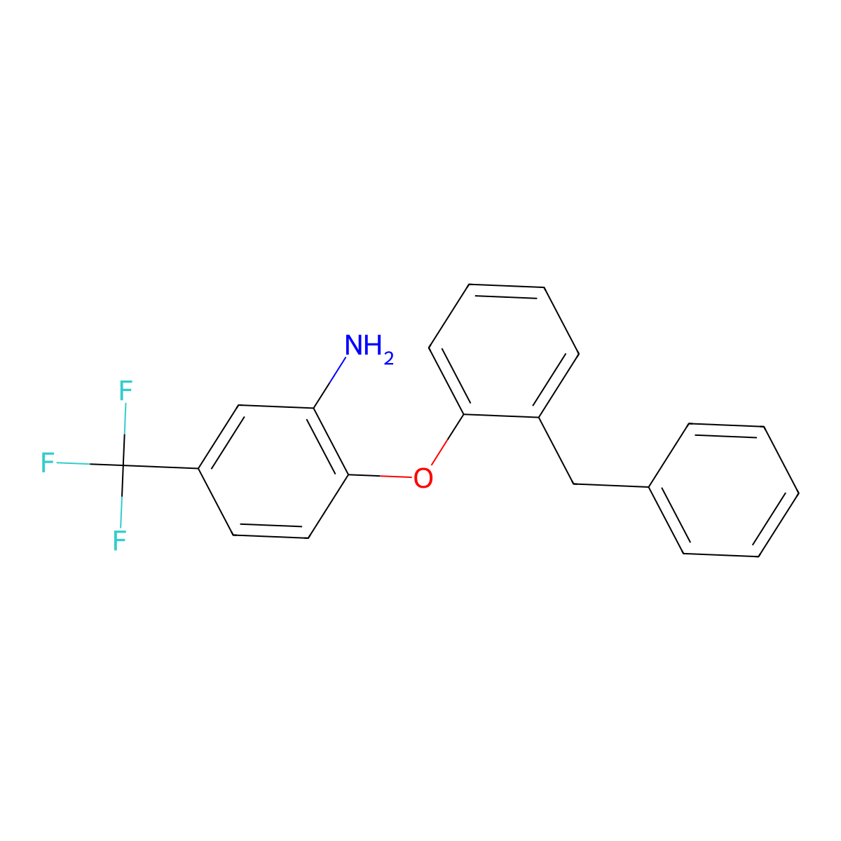 2-(2-Benzylphenoxy)-5-(trifluoromethyl)aniline molecular structure, CAS 312531-18-3