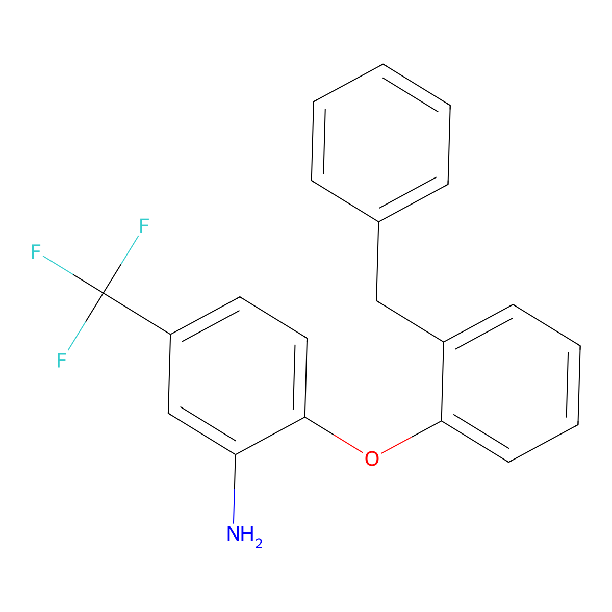 2-(2-Benzylphenoxy)-5-(trifluoromethyl)aniline molecular structure, CAS 312531-18-3