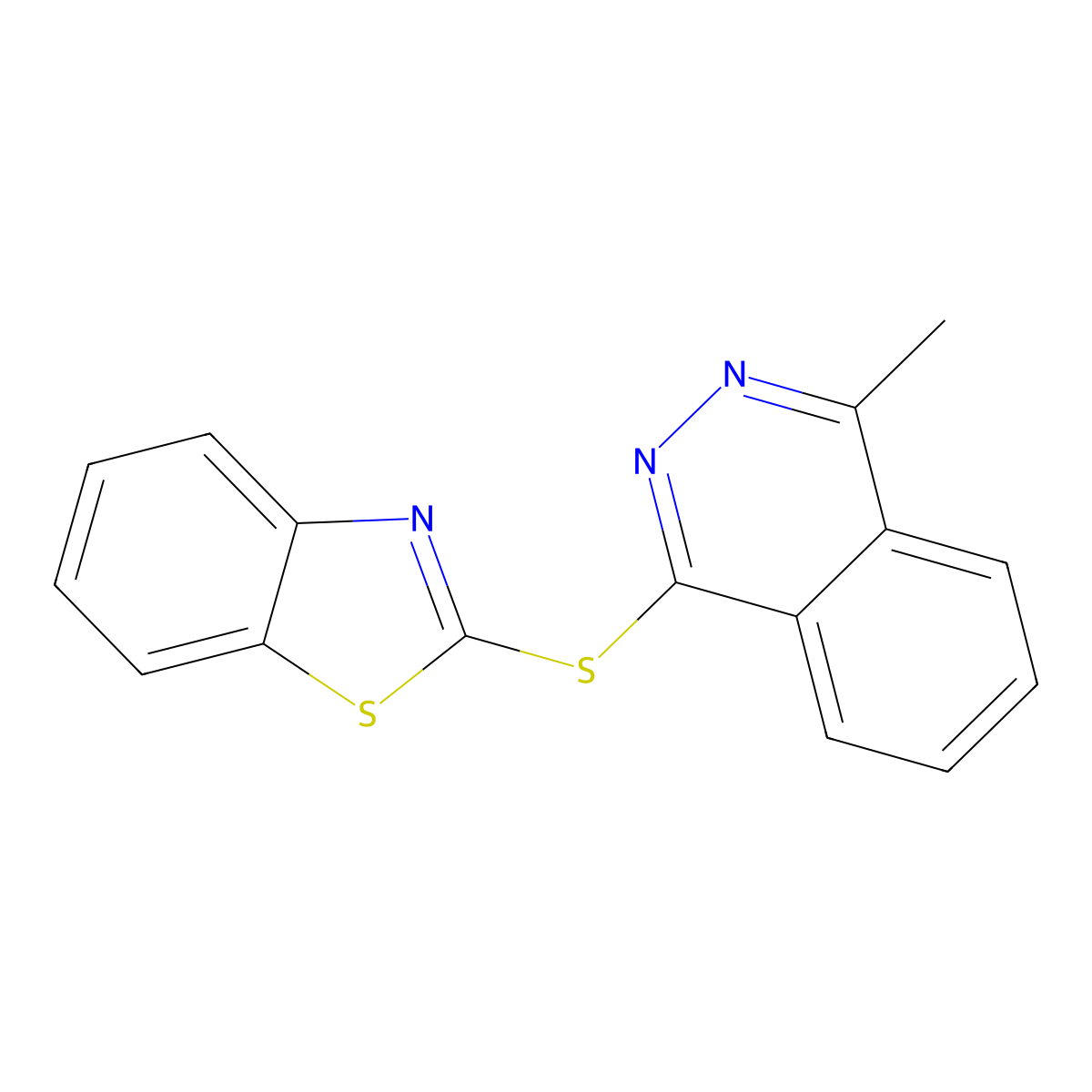 1-(1,3-Benzothiazol-2-ylsulfanyl)-4-methylphthalazine molecular structure, CAS 312533-75-8