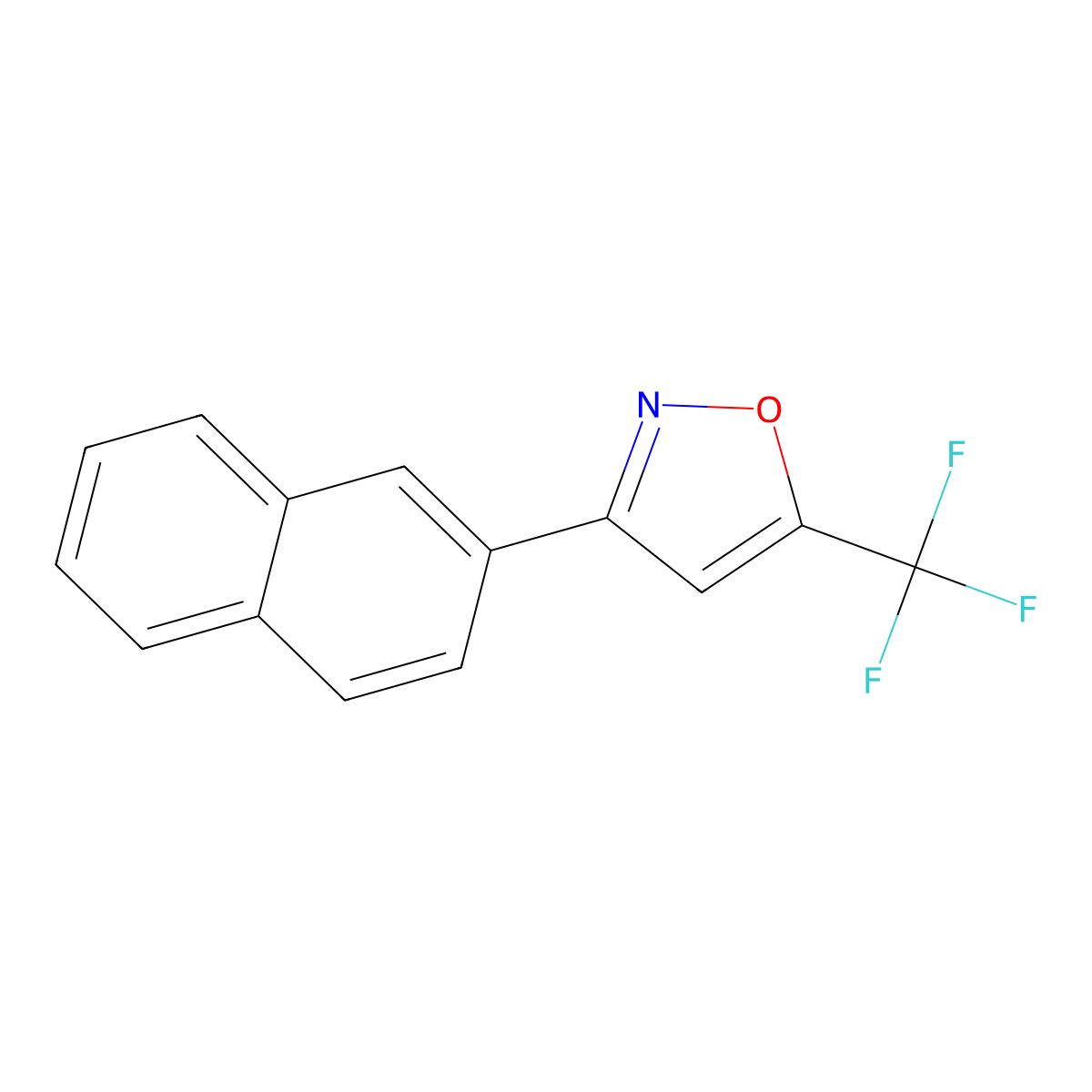 3-(2-Naphthyl)-5-(trifluoromethyl)isoxazole molecular structure, CAS 312534-09-1