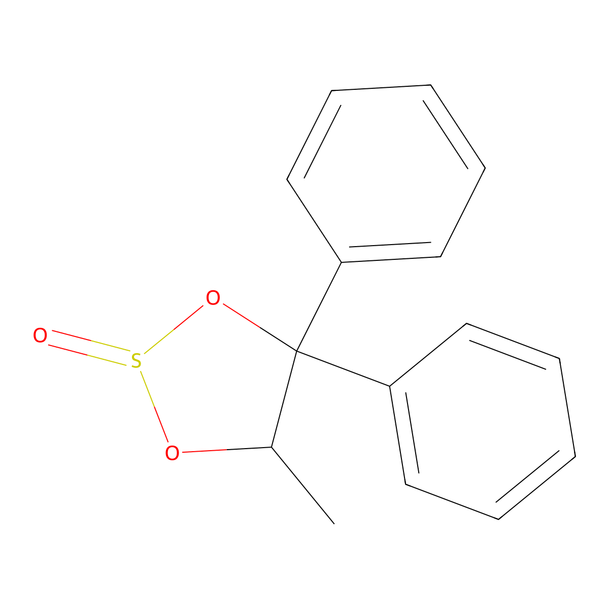 5-Methyl-4,4-diphenyl-1,3,2-dioxathiolane 2-oxide molecular structure, CAS 312536-50-8