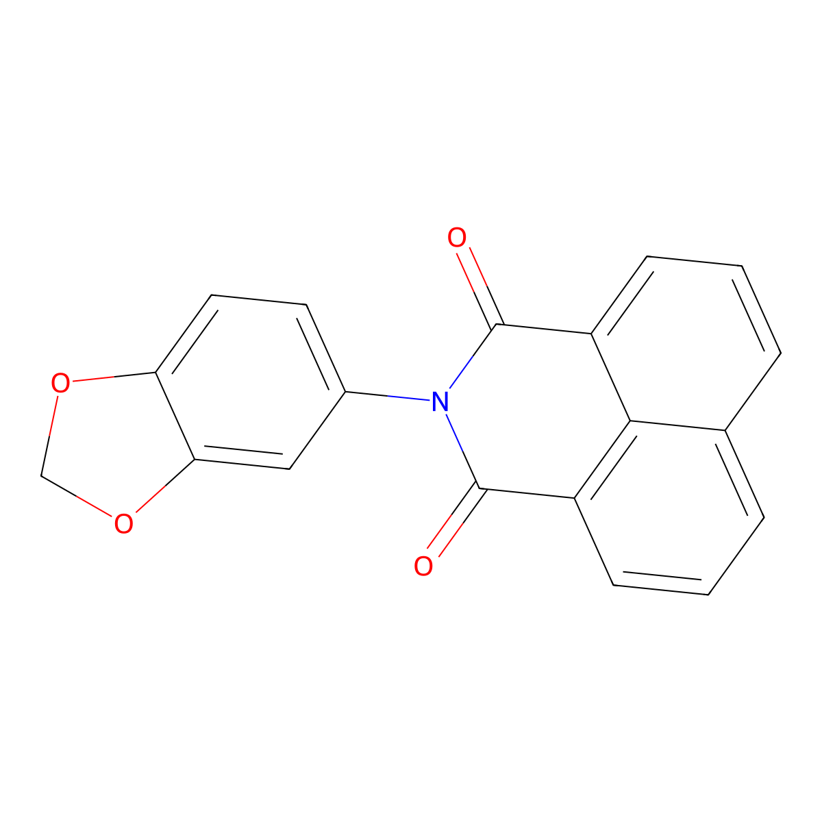 2-(1,3-benzodioxol-5-yl)-1H-benzo[de]isoquinoline-1,3(2H)-dione molecular structure, CAS 312538-08-2