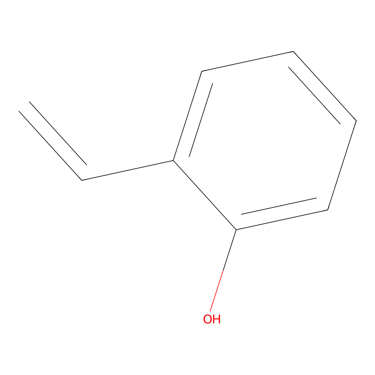 2-Ethenylphenol molecular structure, CAS 31257-96-2