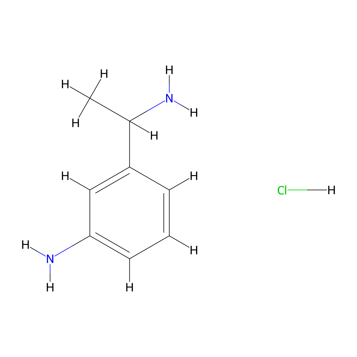 3-(1-Aminoethyl)aniline hydrochloride molecular structure, CAS 312581-25-2