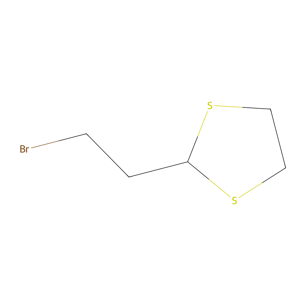 2-(2-Bromoethyl)-1,3-dithiolane molecular structure, CAS 312581-33-2