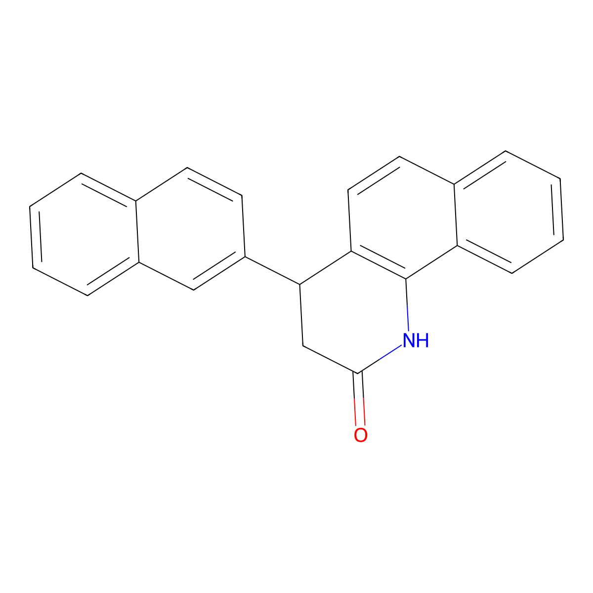 4-Naphthalen-2-yl-3,4-dihydro-1H-benzo[h]quinolin-2-one molecular structure, CAS 312586-35-9