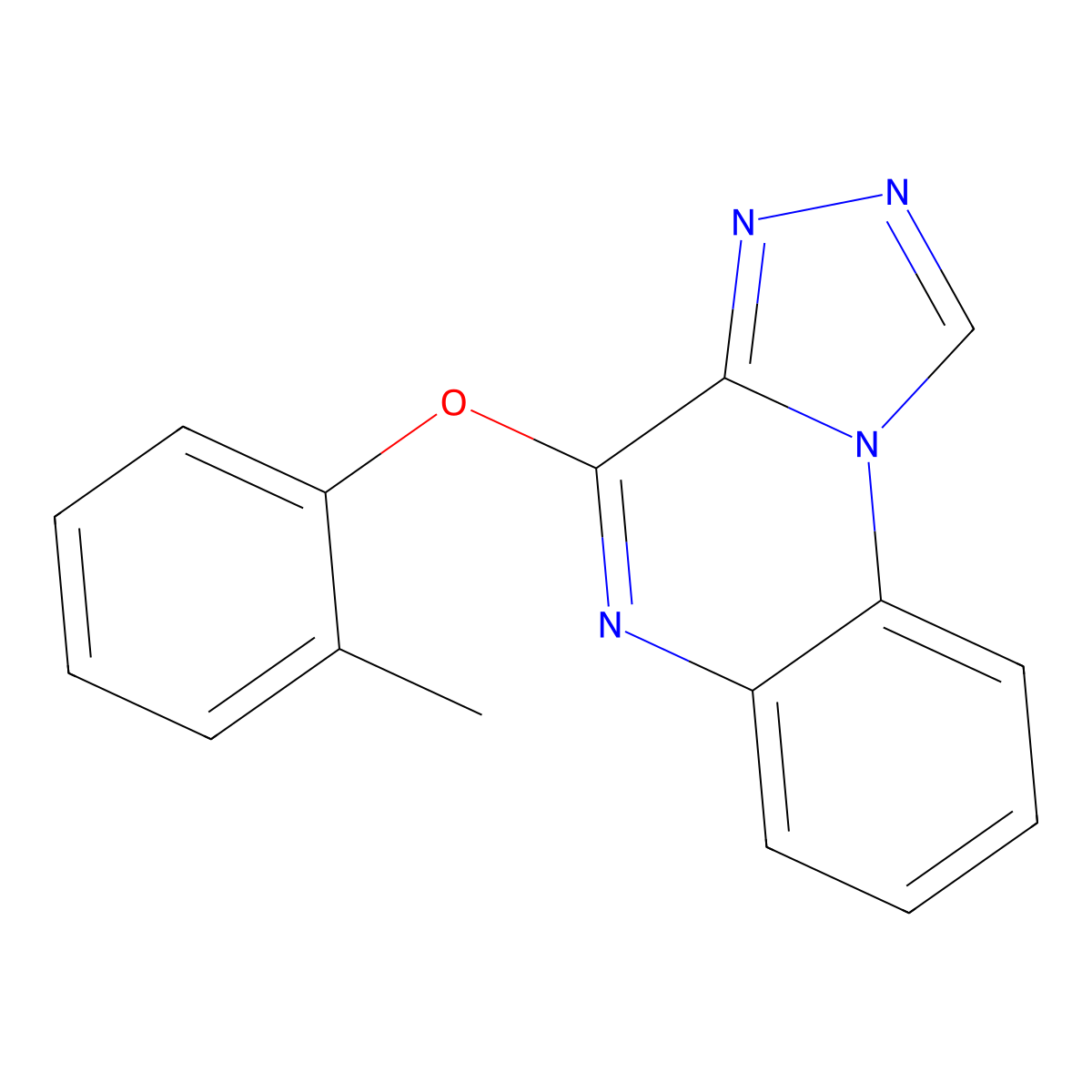 4-(2-Methylphenoxy)-[1,2,4]triazolo[4,3-a]quinoxaline molecular structure, CAS 312587-68-1