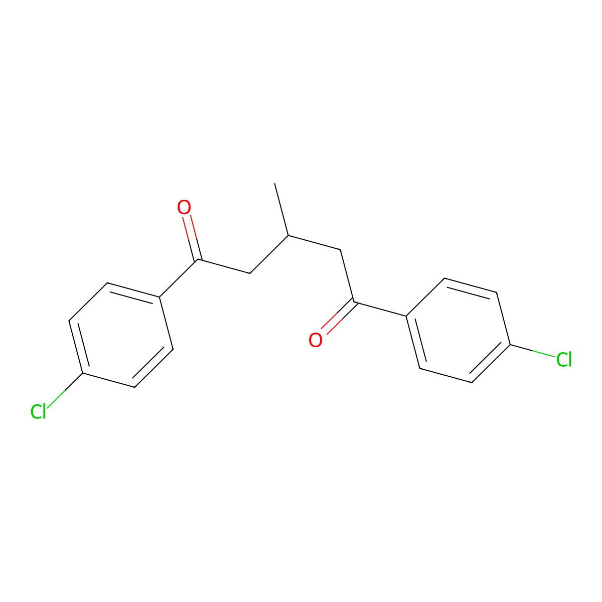 1,5-Bis(4-chlorophenyl)-3-methylpentane-1,5-dione molecular structure, CAS 312588-37-7