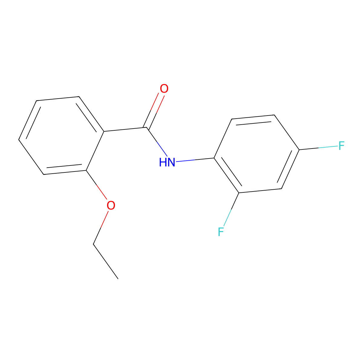 N-(2,4-difluorophenyl)-2-ethoxybenzamide molecular structure, CAS 312588-67-3