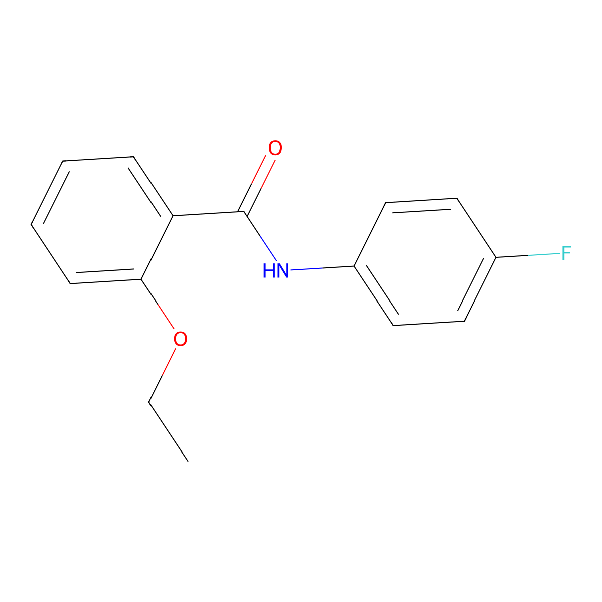 2-ethoxy-N-(4-fluorophenyl)benzamide molecular structure, CAS 312588-71-9