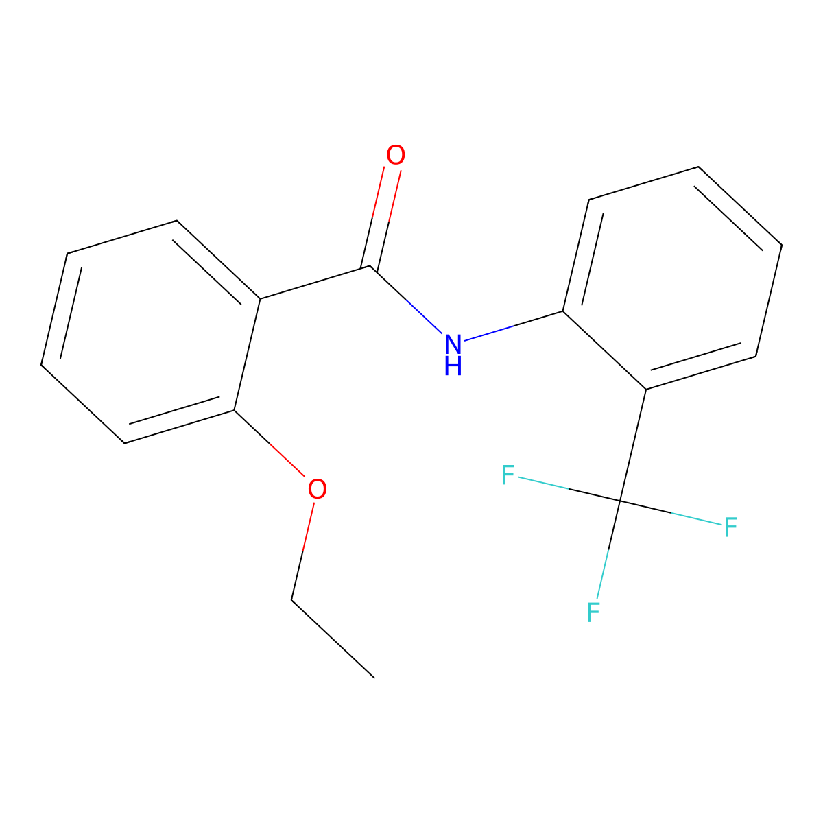 2-Ethoxy-N-(2-(trifluoromethyl)phenyl)benzamide molecular structure, CAS 312588-73-1