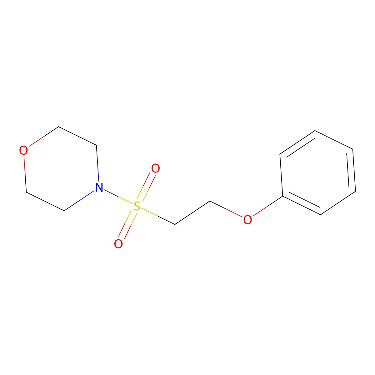 4-[(2-Phenoxyethyl)sulfonyl]morpholine molecular structure, CAS 312590-74-2