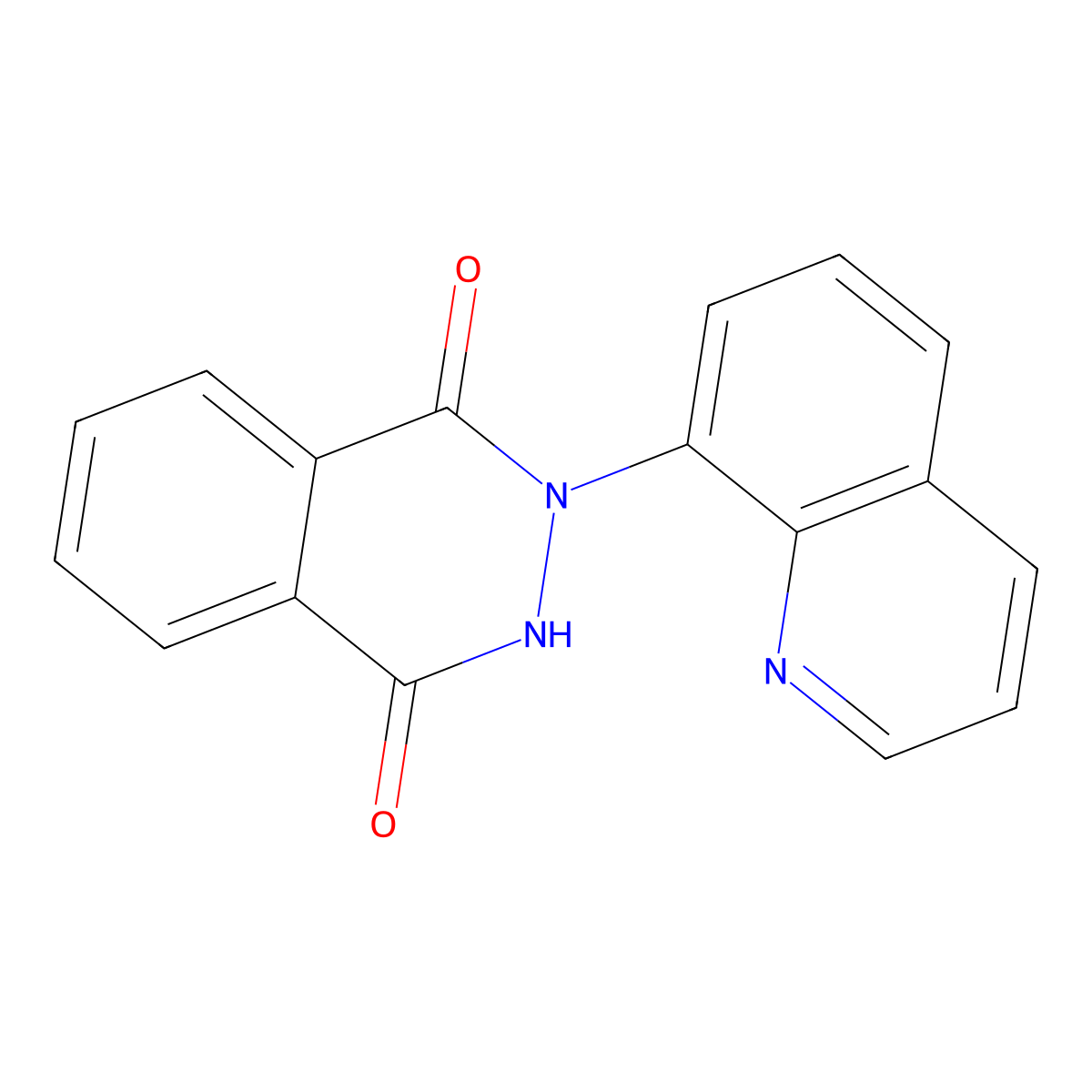 2-Quinolin-8-yl-2,3-dihydrophthalazine-1,4-dione molecular structure, CAS 312591-59-6